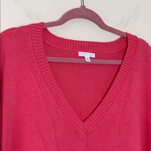 Abound Pink Magenta V-Neck Knit Sweater NWT Size XXL - Picture 3 of 9
